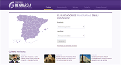 Desktop Screenshot of funerariadeguardia.com