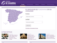 Tablet Screenshot of funerariadeguardia.com